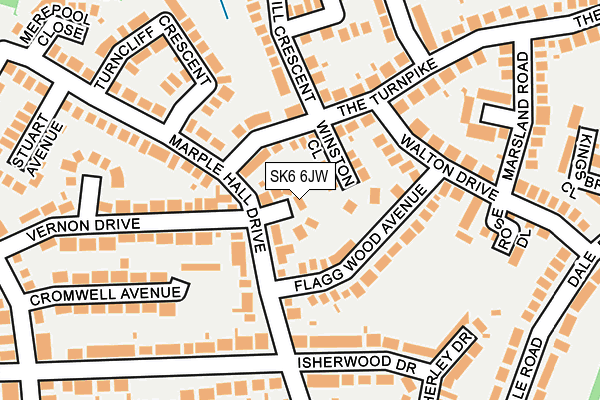 SK6 6JW map - OS OpenMap – Local (Ordnance Survey)