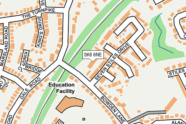 SK6 6NE map - OS OpenMap – Local (Ordnance Survey)