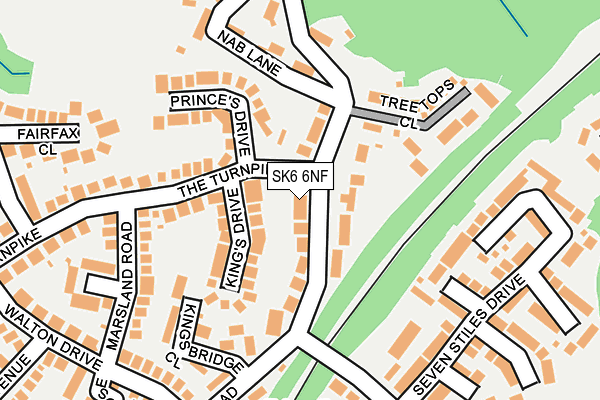 SK6 6NF map - OS OpenMap – Local (Ordnance Survey)
