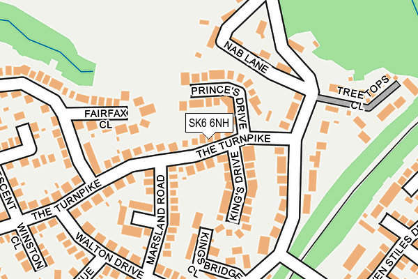 SK6 6NH map - OS OpenMap – Local (Ordnance Survey)