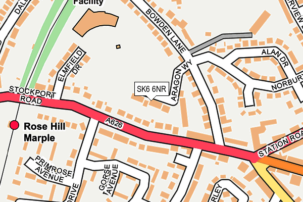 SK6 6NR map - OS OpenMap – Local (Ordnance Survey)