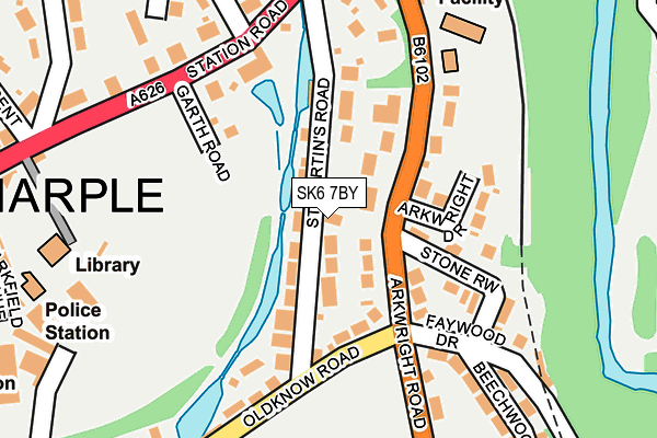 SK6 7BY map - OS OpenMap – Local (Ordnance Survey)