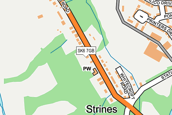 SK6 7GB map - OS OpenMap – Local (Ordnance Survey)