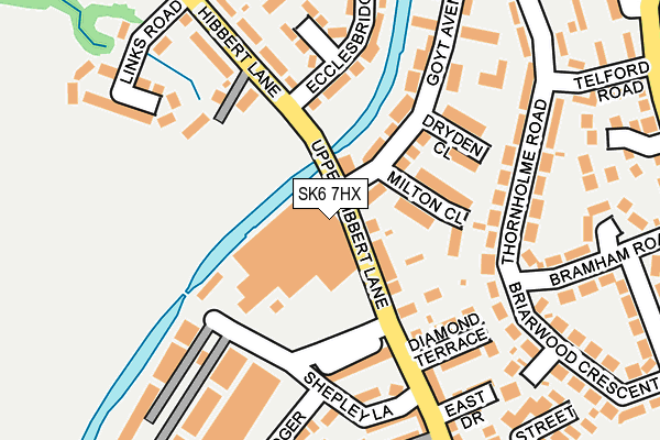 SK6 7HX map - OS OpenMap – Local (Ordnance Survey)