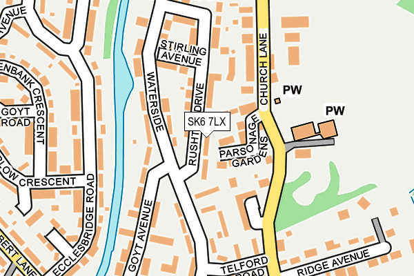 SK6 7LX map - OS OpenMap – Local (Ordnance Survey)