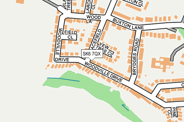 SK6 7QX map - OS OpenMap – Local (Ordnance Survey)