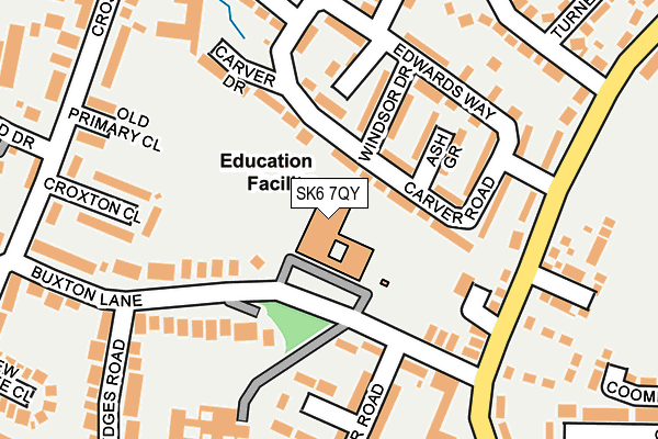 SK6 7QY map - OS OpenMap – Local (Ordnance Survey)