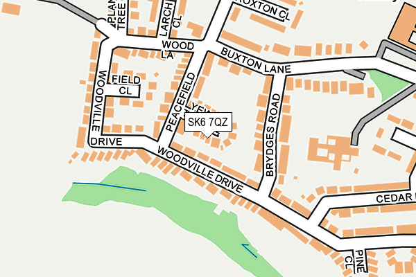 SK6 7QZ map - OS OpenMap – Local (Ordnance Survey)