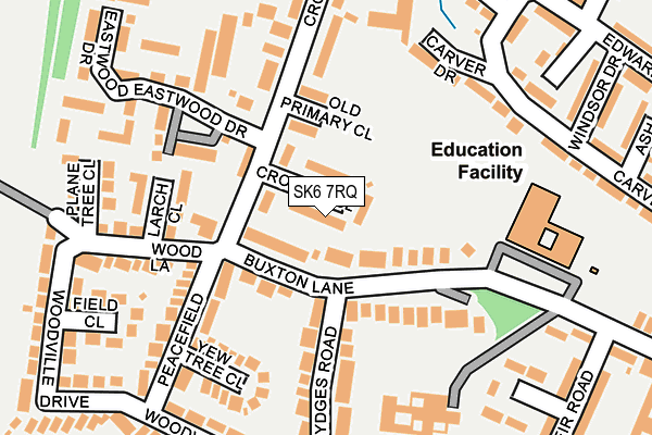 SK6 7RQ map - OS OpenMap – Local (Ordnance Survey)