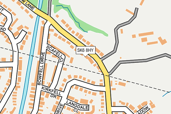 SK6 8HY map - OS OpenMap – Local (Ordnance Survey) SK6 8HY map - OS OpenMap – Local (Ordnance Survey)