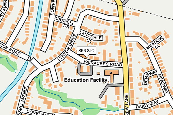 SK6 8JQ map - OS OpenMap – Local (Ordnance Survey)