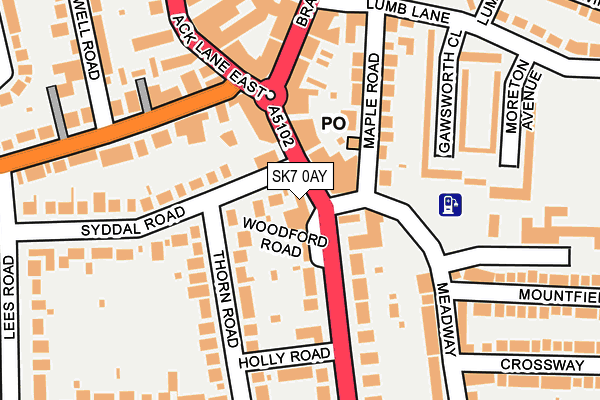 SK7 0AY map - OS OpenMap – Local (Ordnance Survey) SK7 0AY map - OS OpenMap – Local (Ordnance Survey)