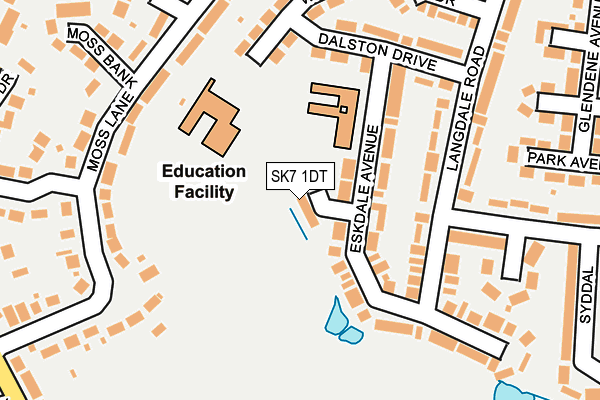 SK7 1DT map - OS OpenMap – Local (Ordnance Survey) SK7 1DT map - OS OpenMap – Local (Ordnance Survey)
