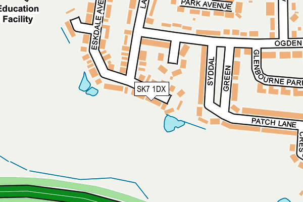 SK7 1DX map - OS OpenMap – Local (Ordnance Survey) SK7 1DX map - OS OpenMap – Local (Ordnance Survey)