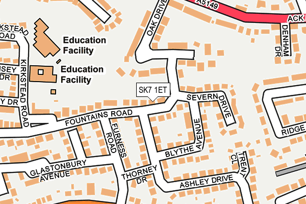 SK7 1ET map - OS OpenMap – Local (Ordnance Survey) SK7 1ET map - OS OpenMap – Local (Ordnance Survey)