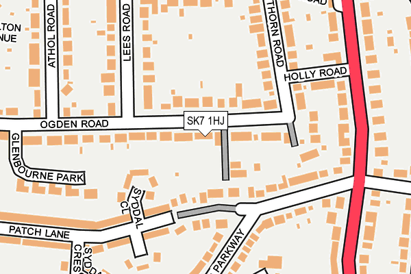 SK7 1HJ map - OS OpenMap – Local (Ordnance Survey) SK7 1HJ map - OS OpenMap – Local (Ordnance Survey)