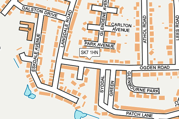 SK7 1HN map - OS OpenMap – Local (Ordnance Survey) SK7 1HN map - OS OpenMap – Local (Ordnance Survey)