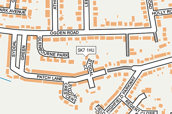 SK7 1HU map - OS OpenMap – Local (Ordnance Survey) SK7 1HU map - OS OpenMap – Local (Ordnance Survey)