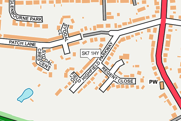 SK7 1HY map - OS OpenMap – Local (Ordnance Survey) SK7 1HY map - OS OpenMap – Local (Ordnance Survey)