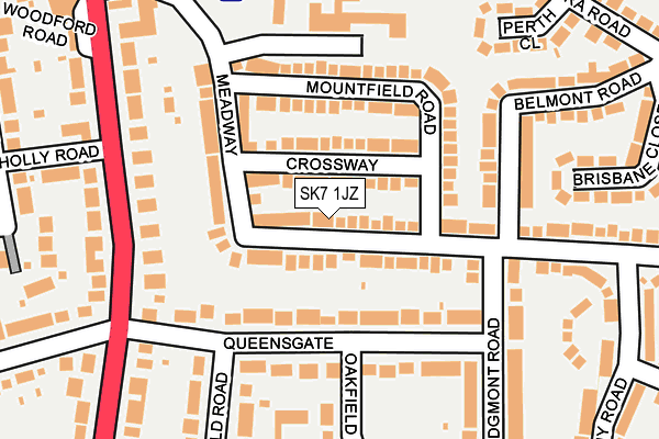 SK7 1JZ map - OS OpenMap – Local (Ordnance Survey) SK7 1JZ map - OS OpenMap – Local (Ordnance Survey)