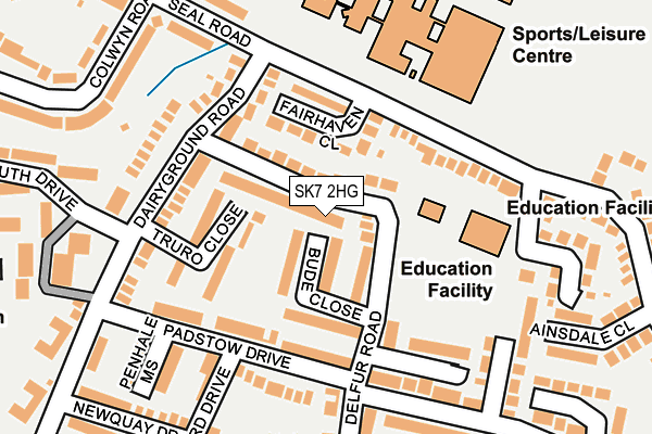 SK7 2HG map - OS OpenMap – Local (Ordnance Survey)