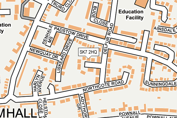 SK7 2HQ map - OS OpenMap – Local (Ordnance Survey) SK7 2HQ map - OS OpenMap – Local (Ordnance Survey)