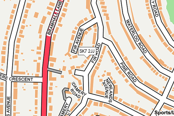 SK7 2JJ map - OS OpenMap – Local (Ordnance Survey) SK7 2JJ map - OS OpenMap – Local (Ordnance Survey)