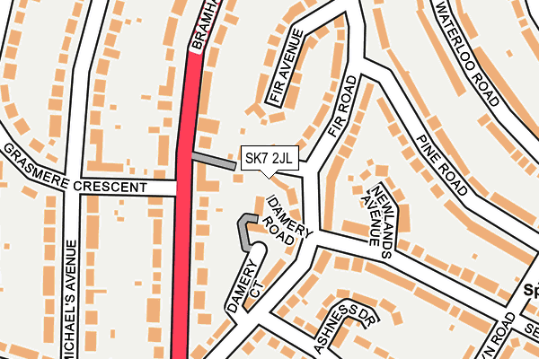 SK7 2JL map - OS OpenMap – Local (Ordnance Survey) SK7 2JL map - OS OpenMap – Local (Ordnance Survey)