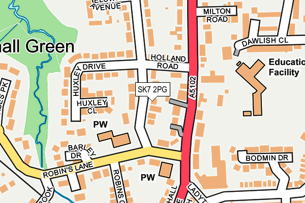 SK7 2PG map - OS OpenMap – Local (Ordnance Survey) SK7 2PG map - OS OpenMap – Local (Ordnance Survey)