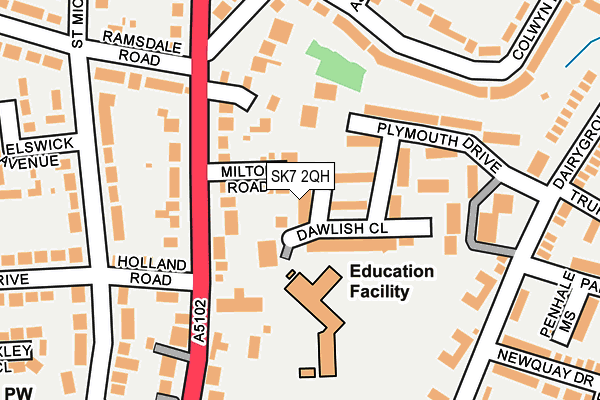 SK7 2QH map - OS OpenMap – Local (Ordnance Survey) SK7 2QH map - OS OpenMap – Local (Ordnance Survey)