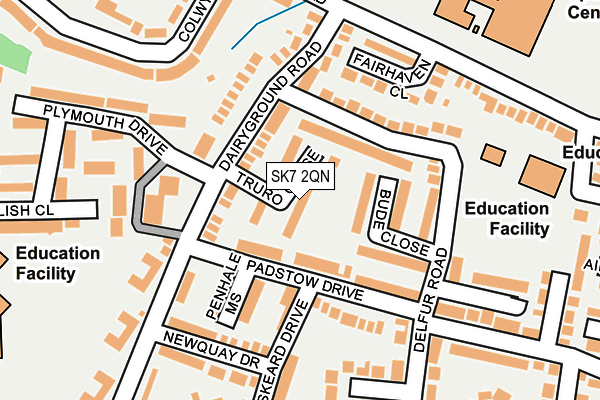 SK7 2QN map - OS OpenMap – Local (Ordnance Survey) SK7 2QN map - OS OpenMap – Local (Ordnance Survey)