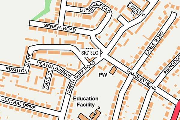 SK7 3LQ map - OS OpenMap – Local (Ordnance Survey) SK7 3LQ map - OS OpenMap – Local (Ordnance Survey)