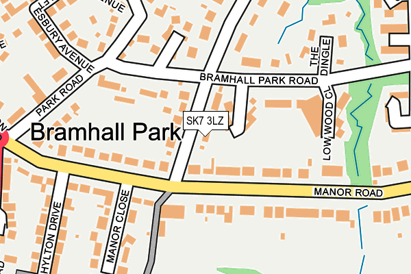 SK7 3LZ map - OS OpenMap – Local (Ordnance Survey)