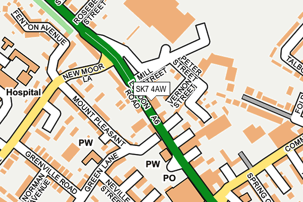 SK7 4AW map - OS OpenMap – Local (Ordnance Survey) SK7 4AW map - OS OpenMap – Local (Ordnance Survey)