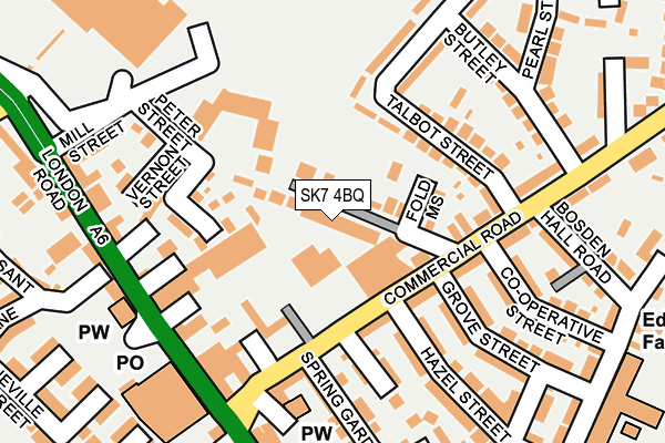 SK7 4BQ map - OS OpenMap – Local (Ordnance Survey) SK7 4BQ map - OS OpenMap – Local (Ordnance Survey)