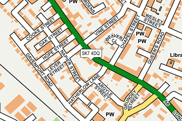 SK7 4DQ map - OS OpenMap – Local (Ordnance Survey) SK7 4DQ map - OS OpenMap – Local (Ordnance Survey)
