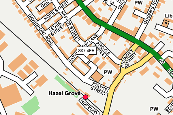 SK7 4ER map - OS OpenMap – Local (Ordnance Survey) SK7 4ER map - OS OpenMap – Local (Ordnance Survey)