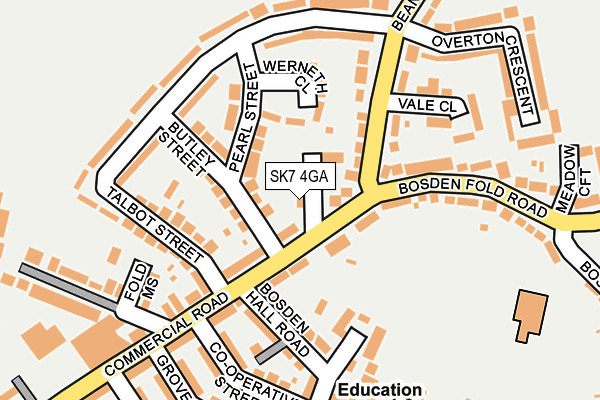 SK7 4GA map - OS OpenMap – Local (Ordnance Survey) SK7 4GA map - OS OpenMap – Local (Ordnance Survey)