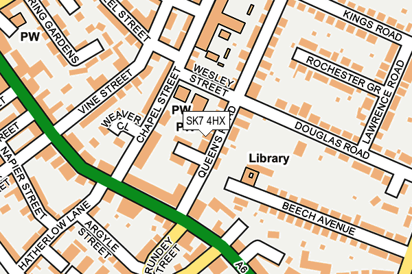SK7 4HX map - OS OpenMap – Local (Ordnance Survey) SK7 4HX map - OS OpenMap – Local (Ordnance Survey)