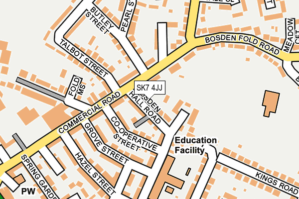 SK7 4JJ map - OS OpenMap – Local (Ordnance Survey) SK7 4JJ map - OS OpenMap – Local (Ordnance Survey)