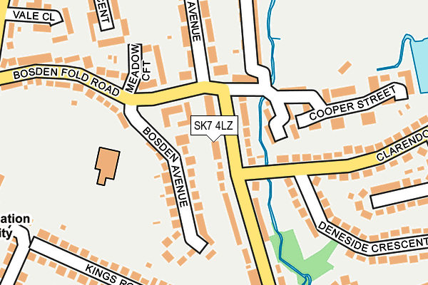SK7 4LZ map - OS OpenMap – Local (Ordnance Survey) SK7 4LZ map - OS OpenMap – Local (Ordnance Survey)