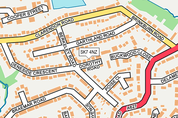 SK7 4NZ map - OS OpenMap – Local (Ordnance Survey) SK7 4NZ map - OS OpenMap – Local (Ordnance Survey)