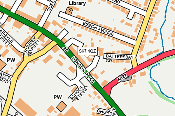 SK7 4QZ map - OS OpenMap – Local (Ordnance Survey)