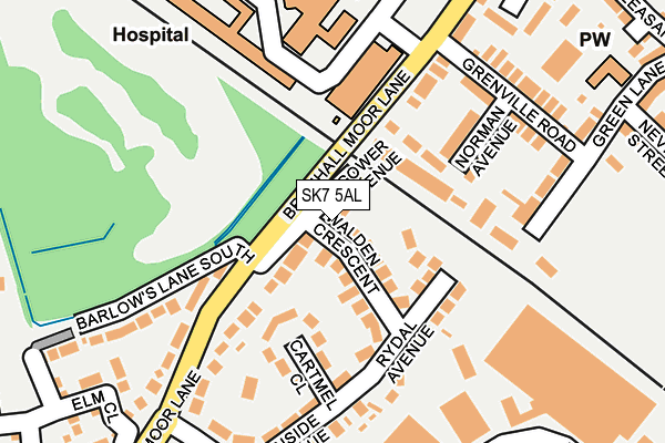 SK7 5AL map - OS OpenMap – Local (Ordnance Survey) SK7 5AL map - OS OpenMap – Local (Ordnance Survey)