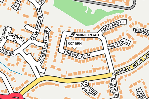 SK7 5BH map - OS OpenMap – Local (Ordnance Survey) SK7 5BH map - OS OpenMap – Local (Ordnance Survey)