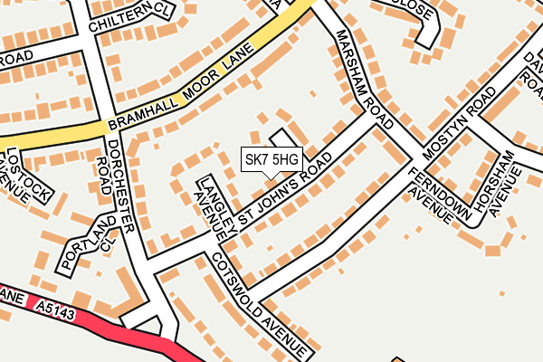 SK7 5HG map - OS OpenMap – Local (Ordnance Survey) SK7 5HG map - OS OpenMap – Local (Ordnance Survey)