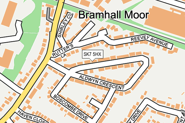 SK7 5HX map - OS OpenMap – Local (Ordnance Survey)