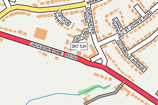 SK7 5JH map - OS OpenMap – Local (Ordnance Survey) SK7 5JH map - OS OpenMap – Local (Ordnance Survey)
