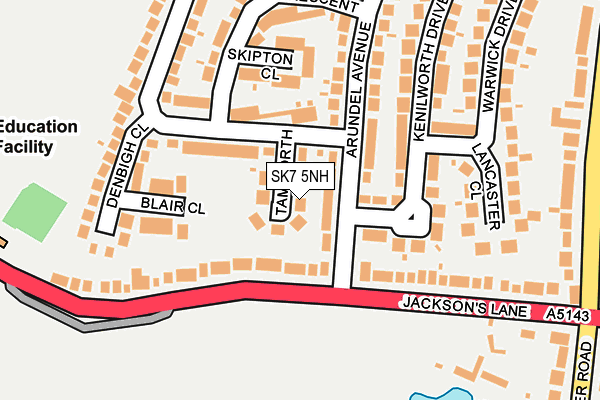 SK7 5NH map - OS OpenMap – Local (Ordnance Survey) SK7 5NH map - OS OpenMap – Local (Ordnance Survey)