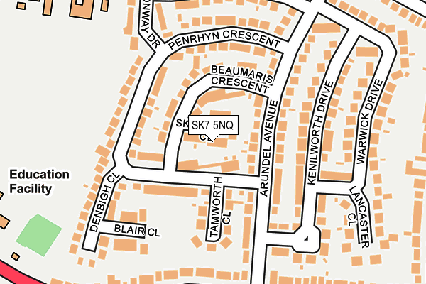 SK7 5NQ map - OS OpenMap – Local (Ordnance Survey) SK7 5NQ map - OS OpenMap – Local (Ordnance Survey)
